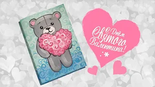 Открытка-валентинка своими руками||Valentine's Day Card