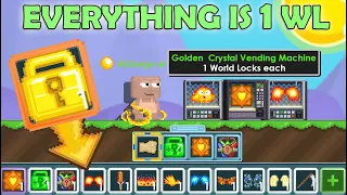 BUILDING WORLD CHEAPEST SHOP WITH EXPENSIVE ITEMS!! (PROFIT!) OMG!! | GrowTopia