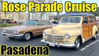 Rose Parade Classic Car Cruise In Pasadena - December 31, 2023