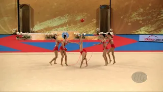 People's Republic of China (CHN) - 2018 Rhythmic Worlds, Sofia (BUL) - Qualif. 3 Balls + 2 Ropes