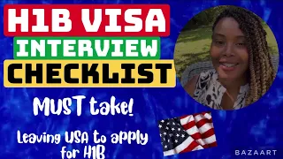 WHAT DOCUMENTS TO TAKE FOR MY H1B VISA INTERVIEW? H1B VISA CHECKLIST 2023| H1B VISA PROCESS