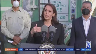 VP Harris announces funding to fight wildfires