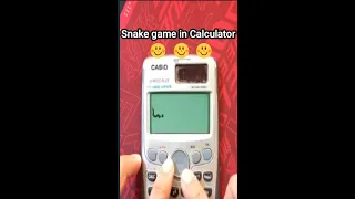 Playing Snake Game in Calculator🤣
