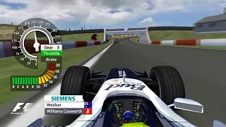 F1 2006 Onboard action Silverstone (Mark Webber / Williams Cosworth) | rFactor