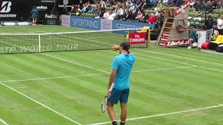 Federer vs Zverev - Stuttgart 2018 - court level view