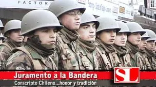 Juramento a la bandera en Osorno