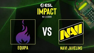 equipa vs NAVI Javelins | Map 1 Nuke | ESL Impact League Season 1: Europe