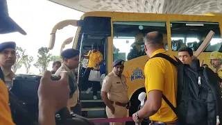 CSK TEAM SPOTTED AT MUMBAI AIRPORT DEPARTURE