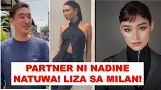 PARTNER NI NADINE LUSTRE NATUWA SA BAGONG ITATAYO LIZA SOBERANO SA MILAN LATEST