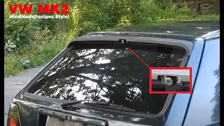 Install a Rear View Reverse Backup Camera VW Golf 2