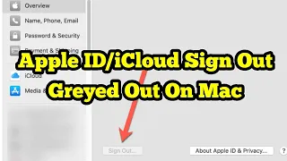 How To Fix Apple ID/iCloud Sign Out Greyed Out On Mac Ventura/Monterey/Big Sur - Fixed 2023