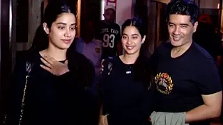 Janhvi Kapoor Spotted With Designer Manish Malhotra Outside A Restaurant