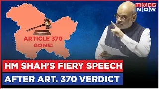 Amit Shah Rains Fire On Opposition After Supreme Court's Historic Verdict On Article 370 Revoke