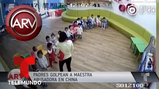 Fuerte golpiza a maestra abusadora en China | Al Rojo Vivo | Telemundo