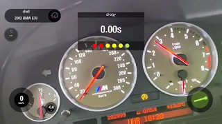 BMW E39 530i acceleration 0-100 (разгон)