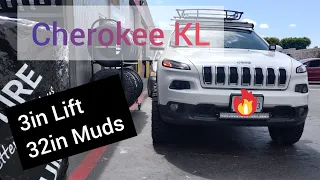 Cherokee KL Lift Kit on 32s / The Tire Garage TV Ep46