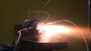 Огневые испытание жидкостного ракетного двигателя