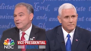 Topics Both Vice Presidential Candidates Agreed On At The Debate | NBC News