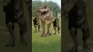 T rex chase dinosaur jurassic park #dinosaur#jurassicworld #world#viralvideo #shorts