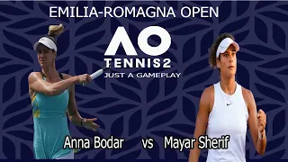 Anna Bodar     vs   Mayar Sherif      | 🏆 ⚽ Emilia-Romagna Open    (27/09/2022) 🎮