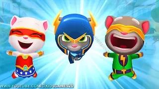 Talking Tom Gold Run Android Gameplay - MEDIEVAL Side SuperHeroes Run Faster (Gameplay)