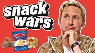 Ryan Gosling Tries British Snacks For The First Time | Snack Wars | @LADbible​