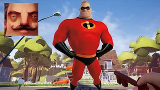 Hello Neighbor - My New Neighbor Mr. Incredible Act 2 Gameplay Walkthrough