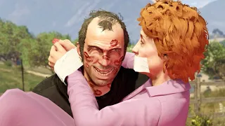 Trevor meets Patricia for the first time！In traffic at a speed of 9999999! - GTA5