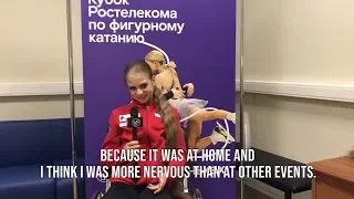 Alexandra Trusova / Rostelecom Cup 2019 ISU Interview