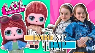 The PARENT TRAP 👯‍♀️ TWINS Hallie Parker & Annie James into LOL Custom Dolls- Toy Transformations!