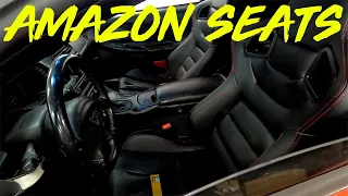 Installing Amazon Racing Seats in 97 Corvette- Trashed C5
