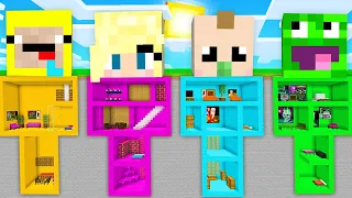 TAJNE BAZY w CIELE POD ZIEMIĄ Lolo, Bolo, Palion, Miky w Minecraft!