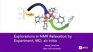 Explorations in NMR Relaxation | Prof. Alexej Jerschow | Session 72