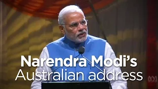 India's PM Narendra Modi speaks in Sydney