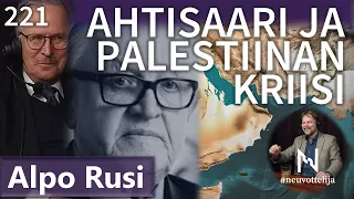 Ahtisaari Palestiinan kriisi Alpo Rusi #neuvottelija 221