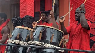 Grand arrival of Gã Mantse King Tackie Teiko Tsuru II at Homowo 2023