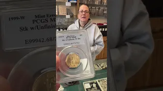 American Gold Eagle Mint Error Coin #shorts
