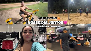 NOSSO DIA JUNTOS/ jogamos vôlei🥵/fomos no shopping fazer comprinhas🩷