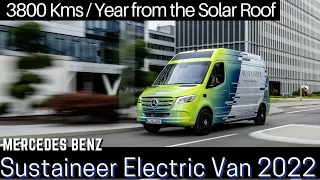 Mercedes Benz Sustaineer Electric Van with Solar Panels on Roof