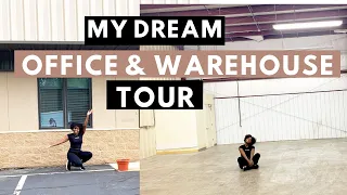 MY NEW OFFICE AND WAREHOUSE TOUR  (EMPTY) // ENTREPRENEUR DAY IN THE LIFE