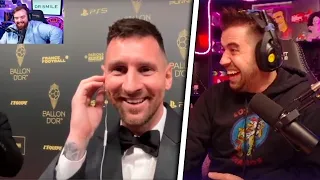 AURON REACCIONA AL PALO DE MESSI A IBAI🤣