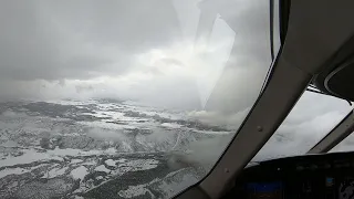 Cockpit view landing at KRIL (Rifle, CO) in a Challenger 300, shooting the RNAV (GPS) X RWY 29.