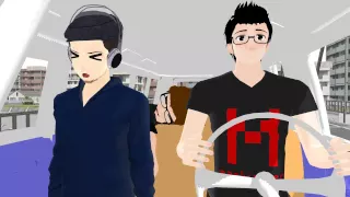 [MMD] Youtubers on a Bumpy Ride [Markiplier Jacksepticeye CinnamonToastKen]