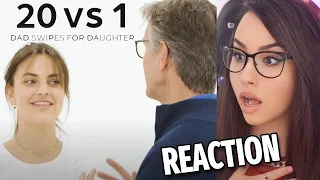 Bunny REACTS to Dad Swipes 20 Guys For His Daughter !!!