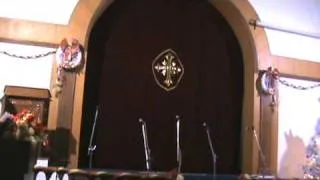 Tiji at the organ at Mar Thoma Church, Primrose Road, Bangalore