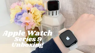 ✨ Apple Watch Series 9 (Starlight & Silver) Unboxing ⌚