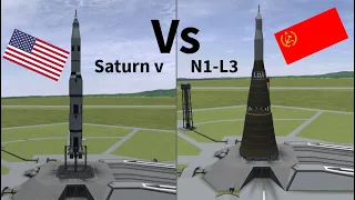 KSP: Saturn v VS Failed Soviet Moon Rocket (N1-L3) Which Is Better?