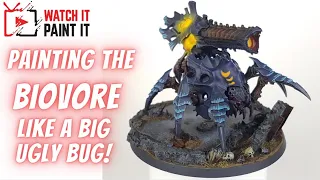 NEW Biovore Tyranid painted with hazard colors | Warhammer 40k