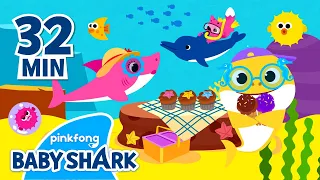 Shark Picnic and more | +Compilation | Baby Shark Picnic Songs | Spring Songs | Play with Baby Shark