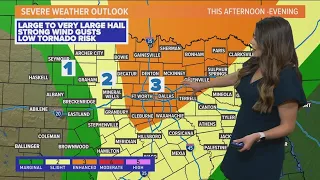 DFW weather: Latest severe storms forecast for Monday in North Texas